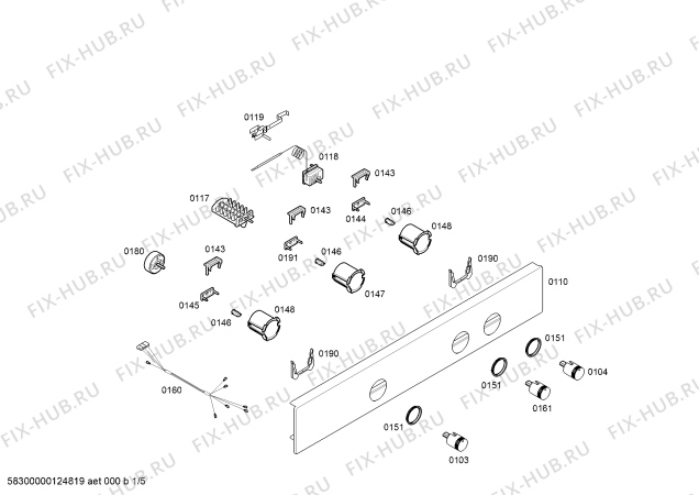 Схема №4 3HT540XP Horno balay compacto indep.convenc.inox с изображением Кнопка для духового шкафа Bosch 00609713