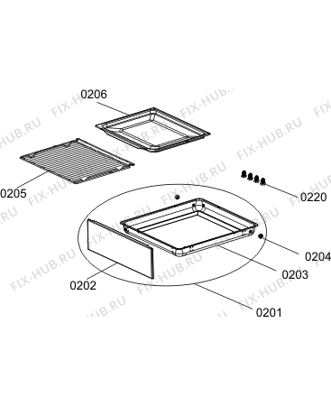 Взрыв-схема плиты (духовки) Gorenje GI5112XJ (729955, FG511A-JPG5B) - Схема узла 03