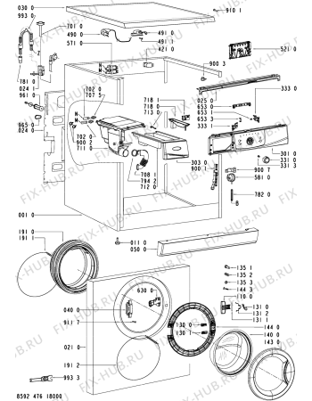 Схема №2 AWO/D 43420 с изображением Декоративная панель для стиралки Whirlpool 481245310965