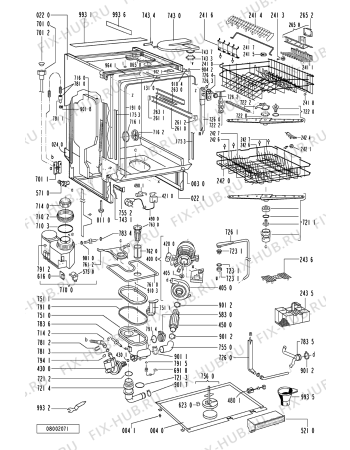 Схема №2 ADG 6556 IX с изображением Обшивка для посудомоечной машины Whirlpool 481245371114
