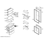 Схема №2 3KEB6610 с изображением Дверь для холодильной камеры Bosch 00244315