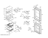 Схема №3 KGN39A01NL с изображением Дверь для холодильной камеры Bosch 00246690