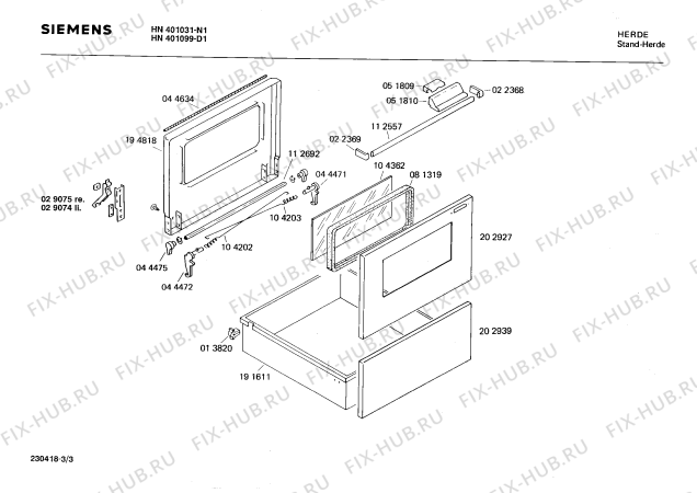 Схема №1 HN409337 с изображением Переключатель для духового шкафа Siemens 00027413