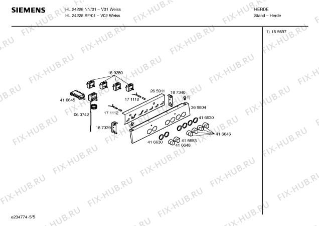 Схема №3 HL24228SF с изображением Инструкция по эксплуатации для духового шкафа Siemens 00587860