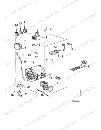 Взрыв-схема стиральной машины Zanussi T632 - Схема узла Electrical equipment 268
