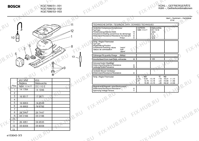 Схема №3 KGE7006 с изображением Панель для холодильной камеры Bosch 00264687