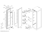 Схема №5 T24IR800SP с изображением Крышка для холодильника Bosch 00687239