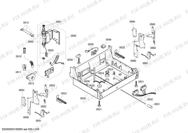 Схема №2 CG564J7 с изображением Передняя панель для посудомойки Bosch 00442578