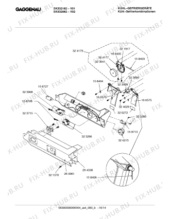 Схема №10 SK530062 с изображением Переключатель для холодильника Bosch 00324048