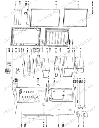 Схема №1 BCB 7525 D AAA с изображением Термостат для холодильника Whirlpool 481010888209