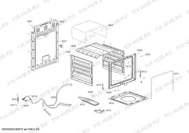 Схема №3 FP107I14SC COCINA CX641 INOX с изображением Панель для плиты (духовки) Bosch 11012095