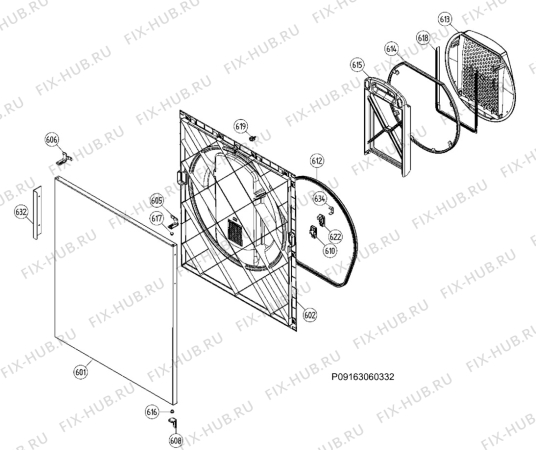 Взрыв-схема стиральной машины Electrolux TASL3M101 - Схема узла Door 003