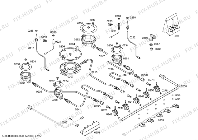 Схема плиты (духовки) Bosch PCL755TIL, ENC.PCL755TIL 4G+1W TIMER BO70F AÑO/06 - Схема узла 02 Взрыв-схема плиты (духовки) Bosch PCL755TIL, ENC.PCL755TIL 4G+1W TIMER BO70F AÑO/06 - Схема узла 02