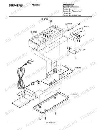 Схема №3 FZ155G4II с изображением Интегрированный контур для видеоэлектроники Siemens 00791736