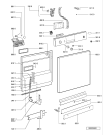 Схема №2 ADP 3550 с изображением Модуль (плата) управления для посудомоечной машины Whirlpool 481221838695