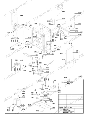 Схема №2 BEKO D 4520 BI (7606388300) с изображением Панель для посудомойки Beko 1738560438