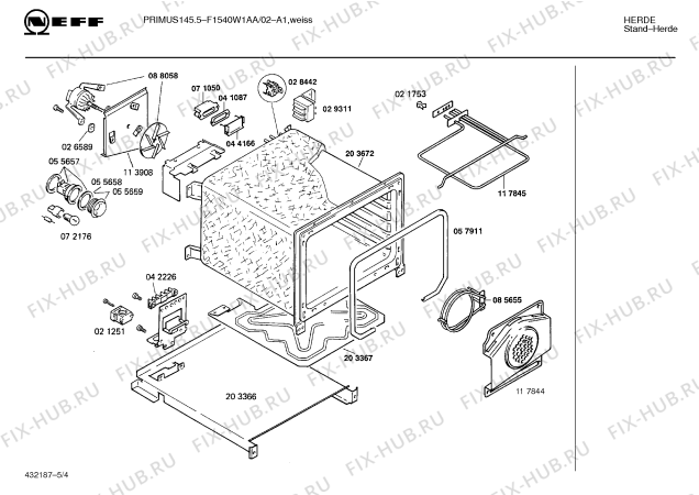 Схема №3 F1520G1 PRIMUS 120.5 с изображением Цокольная панель для плиты (духовки) Bosch 00117650