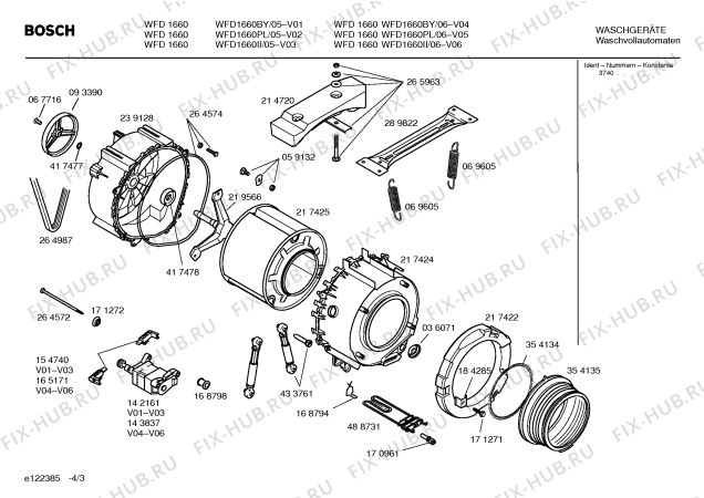 Схема №4 WFD1660PL BOSCH WFD 1660 с изображением Панель управления для стиралки Bosch 00364920