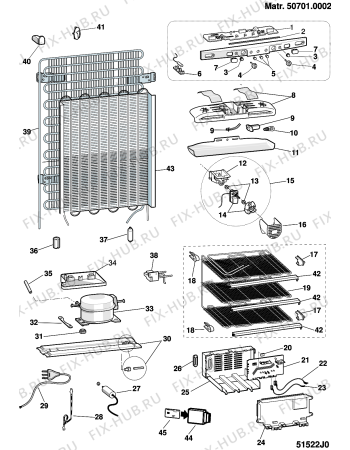 Взрыв-схема холодильника Indesit BAAN33VPS (F034200) - Схема узла