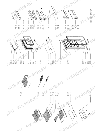 Схема №1 ART 754/G/WP с изображением Дверь для холодильной камеры Whirlpool 481944268509