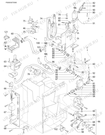 Взрыв-схема кофеварки (кофемашины) Aeg PE4521-M - Схема узла Section 4