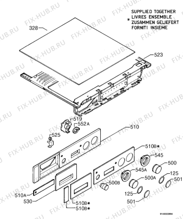 Взрыв-схема стиральной машины Zanussi ZKI1105 - Схема узла Command panel 037