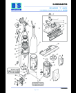 Схема №1 XLW 5 DA Ser.Nr.02708 с изображением Фиксатор для пылесоса DELONGHI VX1030