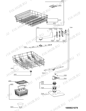 Схема №1 ADL 335 AV с изображением Мини-ручка для посудомоечной машины Whirlpool 481241359124