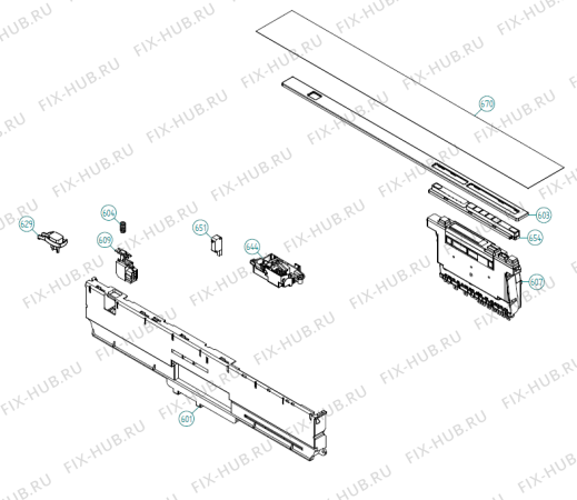 Взрыв-схема посудомоечной машины Pelgrim GVW998ONY-P01 XXL NL   -Black FI Soft (341888, DW70.3) - Схема узла 06