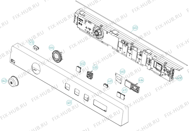 Взрыв-схема стиральной машины Asko T754C HR (369436, TD70.1) - Схема узла 04