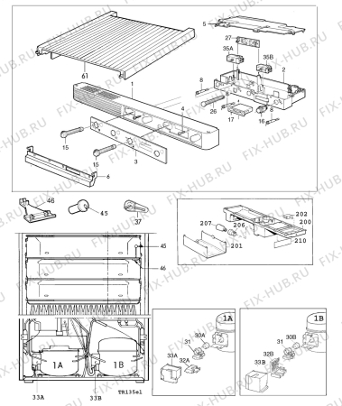 Взрыв-схема холодильника Electrolux TR1358G - Схема узла C10 Electric