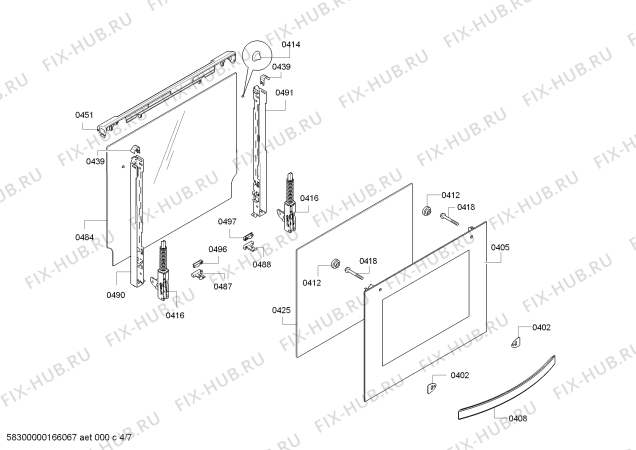 Схема №6 PHTB855250 с изображением Фронтальное стекло для духового шкафа Bosch 00689002