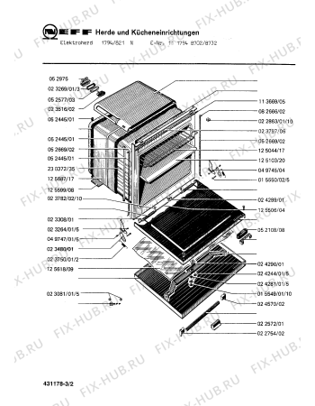 Схема №2 1113938604 1393/841YCO1 с изображением Изоляция для электропечи Bosch 00022754