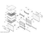 Схема №7 HBM56B551B с изображением Внешняя дверь для электропечи Bosch 00688776