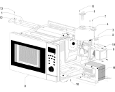 Схема №1 MIO 1890E (170927, BD20GB1) с изображением Запчасть для свч печи Gorenje 136258