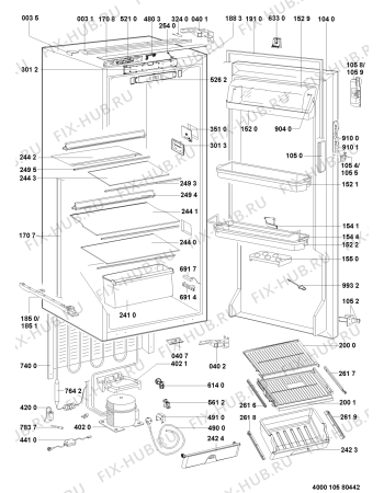 Схема №1 5100600015 с изображением Сенсорная панель для холодильника Whirlpool 481010506987