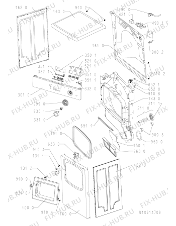 Схема №2 TA PURE 7C DI BK с изображением Блок управления для стиральной машины Whirlpool 481010619287