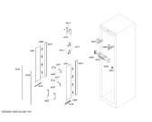 Схема №5 T24BR70FS с изображением Стеклопанель для холодильника Bosch 00477437