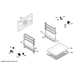 Схема №4 4HB417X Horno lynx ind.inox.multf.guias с изображением Передняя часть корпуса для электропечи Bosch 00675560
