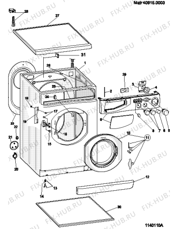 Схема №2 AW121NA (F033240) с изображением Электропроводка для стиральной машины Indesit C00112508