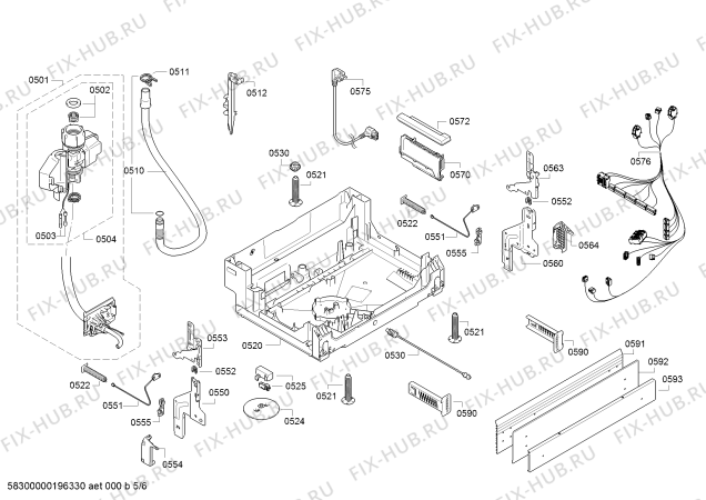 Схема №4 SMI24AM00E Silence с изображением Силовой модуль запрограммированный для посудомойки Bosch 12013645