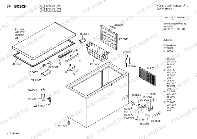 Схема №2 GTS8001 с изображением Ручка для холодильной камеры Bosch 00288489