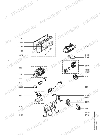 Схема №4 FAV6270 V I с изображением Блок управления для посудомоечной машины Aeg 973911234384031