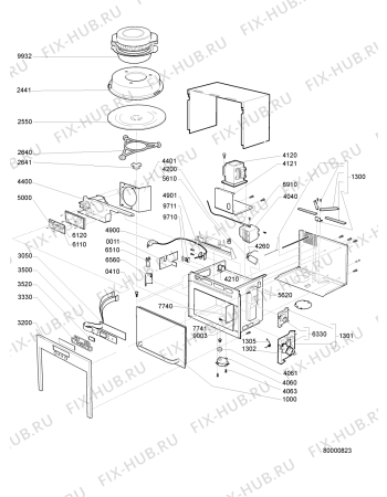 Схема №1 AMW 479 BL с изображением Дверь для микроволновки Whirlpool 480120100607