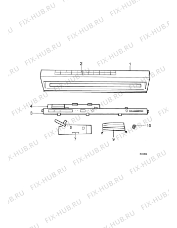 Взрыв-схема посудомоечной машины Aeg FAV4950 is/Anthrazi - Схема узла Command panel 037