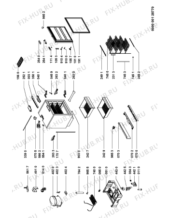 Схема №1 EN5304B/E02 с изображением Ящик (корзина) для холодильной камеры Whirlpool 481241848727