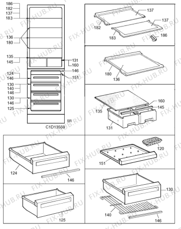 Схема №1 S4082-7KG с изображением Поверхность для холодильника Electrolux 2054559014