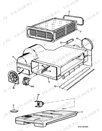 Взрыв-схема стиральной машины Electrolux SATR.120-6 - Схема узла Dryer equipment