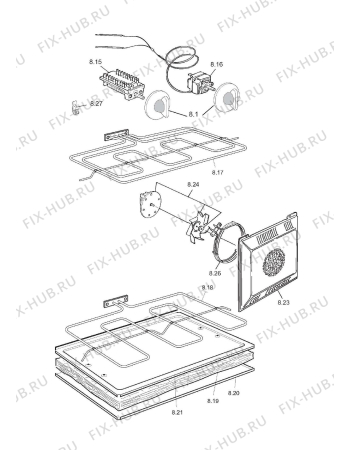 Схема №4 D90G с изображением Специзоляция для плиты (духовки) DELONGHI 030108.1