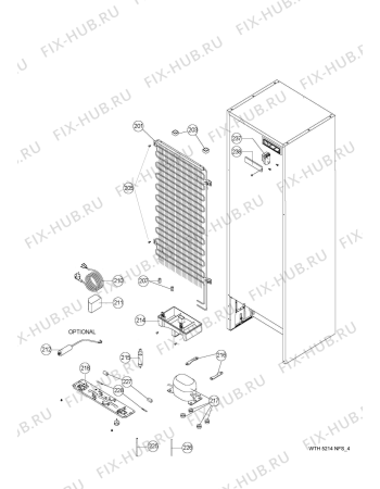 Схема №3 WTE2510 W с изображением Держатель для холодильной камеры Whirlpool 482000007565
